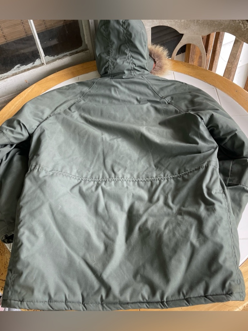 Vintage 70s Arctic Parka Flight Jacket N 3B Fur Lined Hood Military Issued M/L - Picture 6 of 16